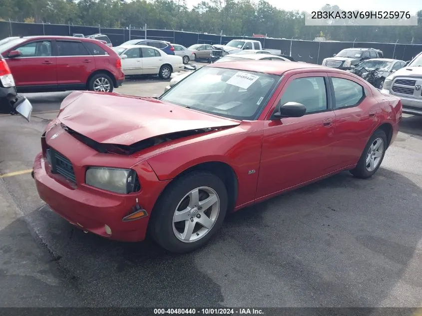 2009 Dodge Charger Sxt VIN: 2B3KA33V69H525976 Lot: 40480440