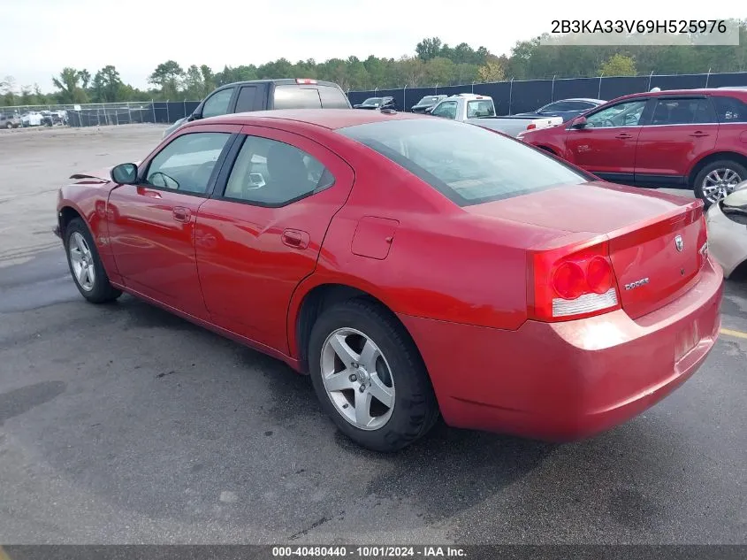 2009 Dodge Charger Sxt VIN: 2B3KA33V69H525976 Lot: 40480440