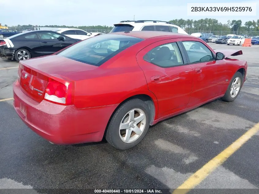 2009 Dodge Charger Sxt VIN: 2B3KA33V69H525976 Lot: 40480440