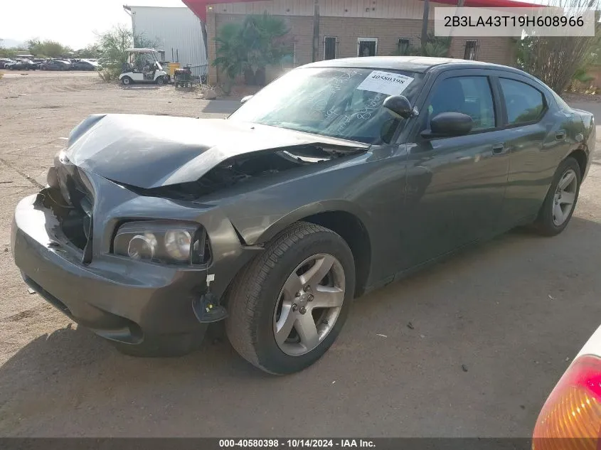 2009 Dodge Charger VIN: 2B3LA43T19H608966 Lot: 40580398