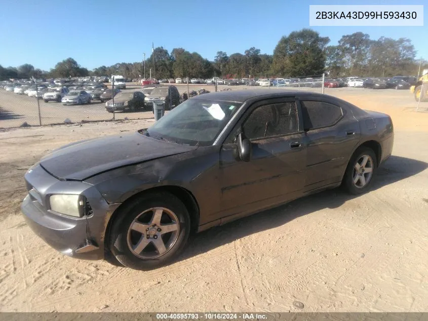 2009 Dodge Charger Se VIN: 2B3KA43D99H593430 Lot: 40595793