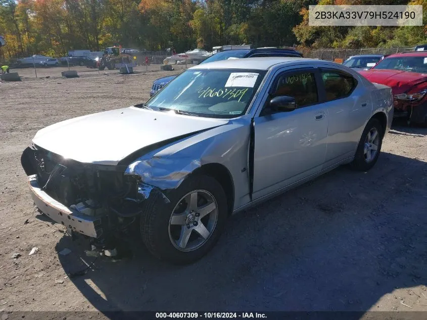 2B3KA33V79H524190 2009 Dodge Charger Sxt