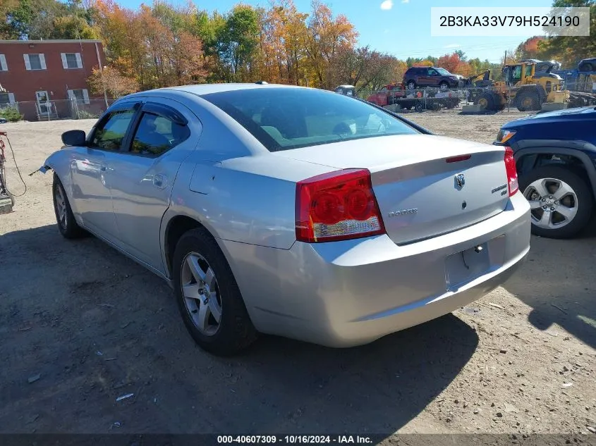 2B3KA33V79H524190 2009 Dodge Charger Sxt