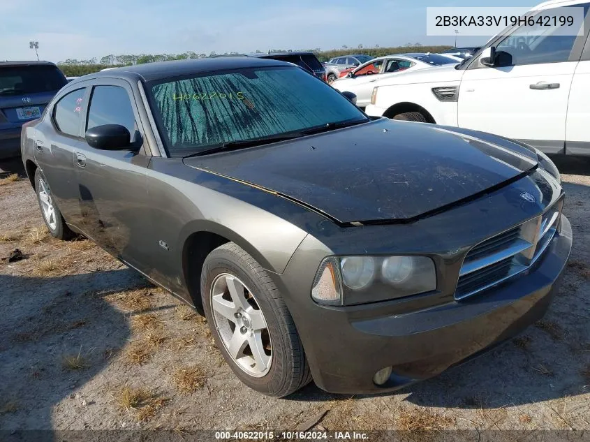 2009 Dodge Charger Sxt VIN: 2B3KA33V19H642199 Lot: 40622015