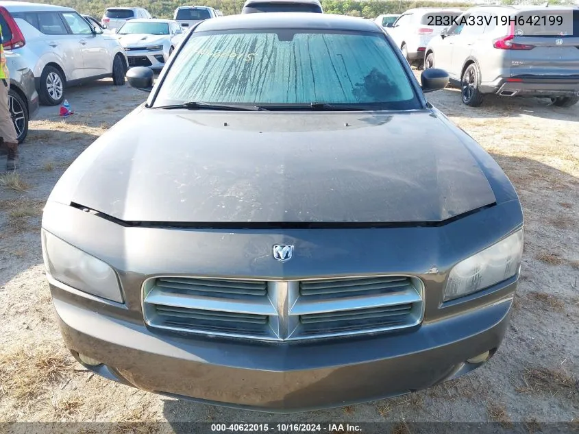 2009 Dodge Charger Sxt VIN: 2B3KA33V19H642199 Lot: 40622015