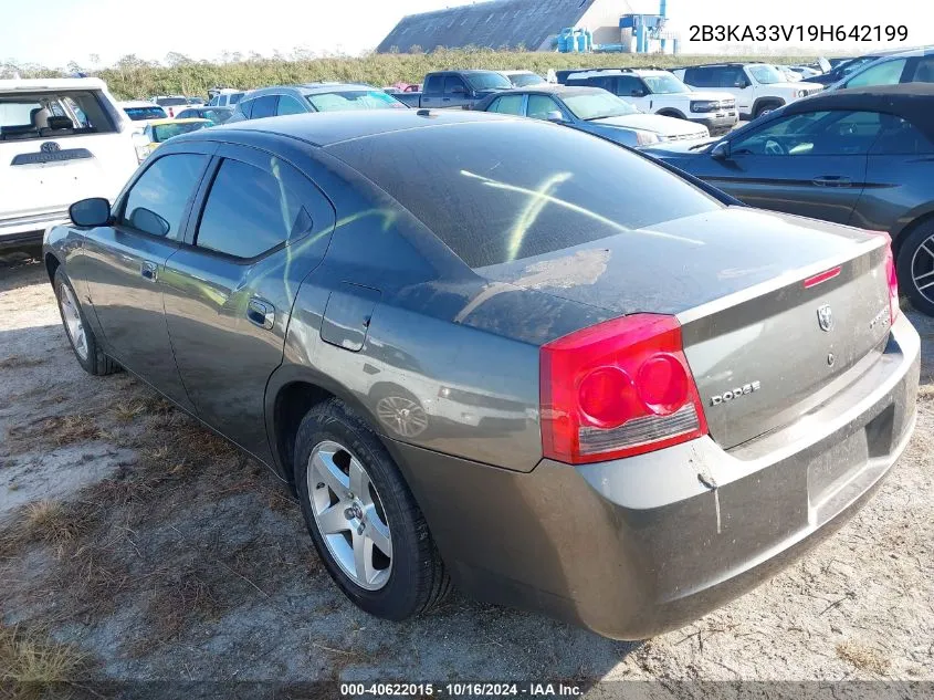 2009 Dodge Charger Sxt VIN: 2B3KA33V19H642199 Lot: 40622015