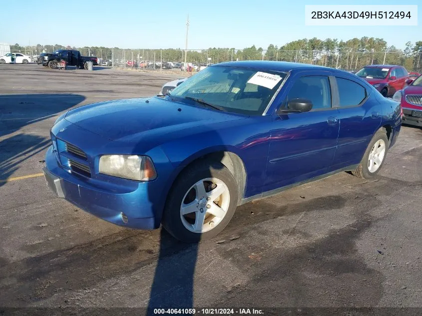 2B3KA43D49H512494 2009 Dodge Charger Se