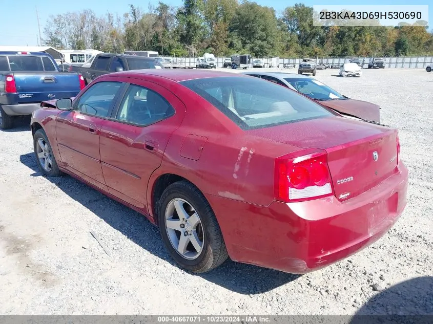 2009 Dodge Charger Se VIN: 2B3KA43D69H530690 Lot: 40667071