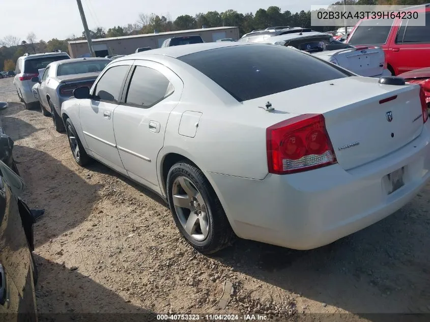 2009 Dodge Charger VIN: 02B3KA43T39H64230 Lot: 40753323