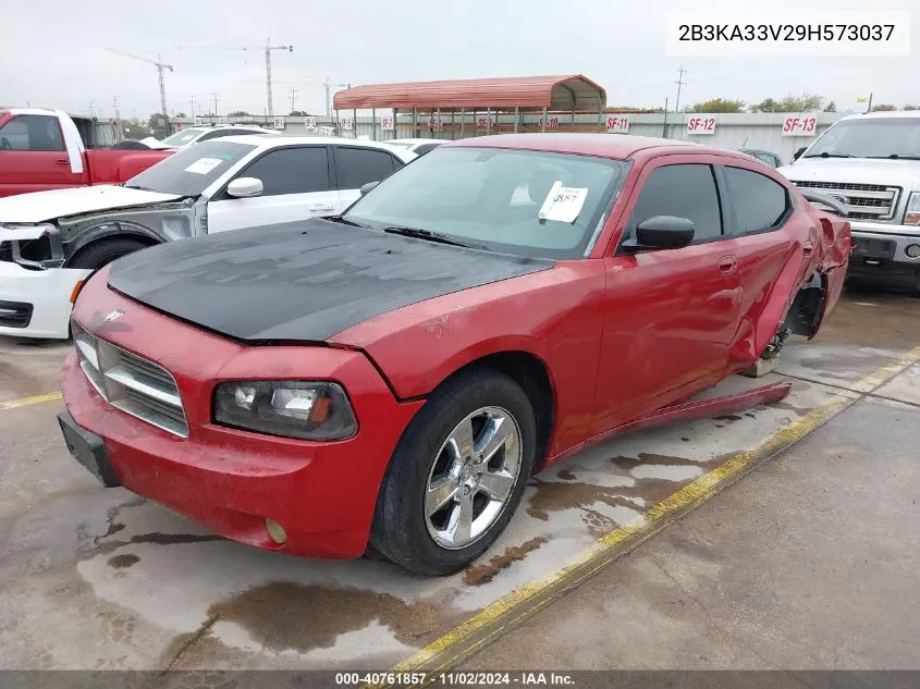 2009 Dodge Charger Sxt VIN: 2B3KA33V29H573037 Lot: 40761857