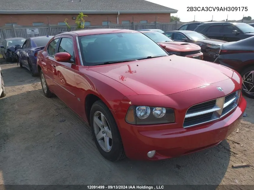 2010 Dodge Charger Sxt VIN: 2B3CA3CV9AH309175 Lot: 12091499