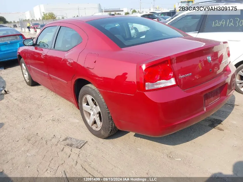 2010 Dodge Charger Sxt VIN: 2B3CA3CV9AH309175 Lot: 12091499