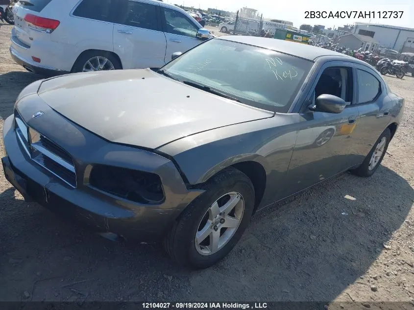 2010 Dodge Charger VIN: 2B3CA4CV7AH112737 Lot: 12104027