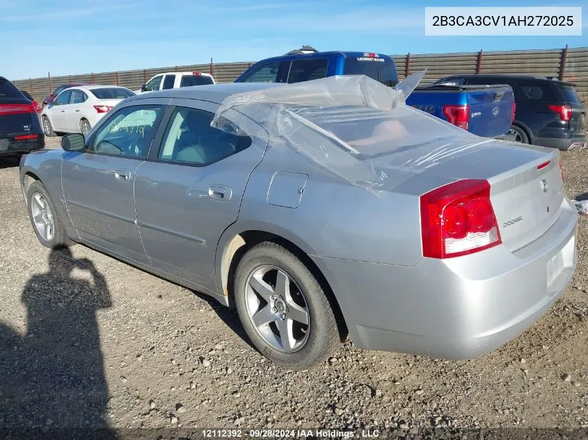 2010 Dodge Charger Sxt VIN: 2B3CA3CV1AH272025 Lot: 12112392