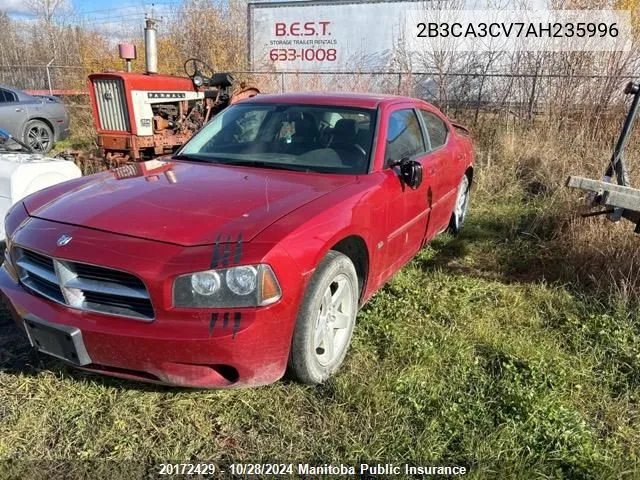 2B3CA3CV7AH235996 2010 Dodge Charger Sxt