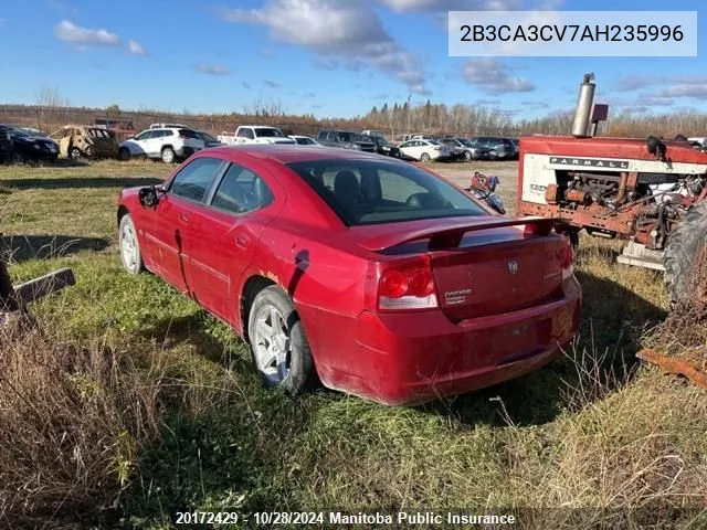 2010 Dodge Charger Sxt VIN: 2B3CA3CV7AH235996 Lot: 20172429