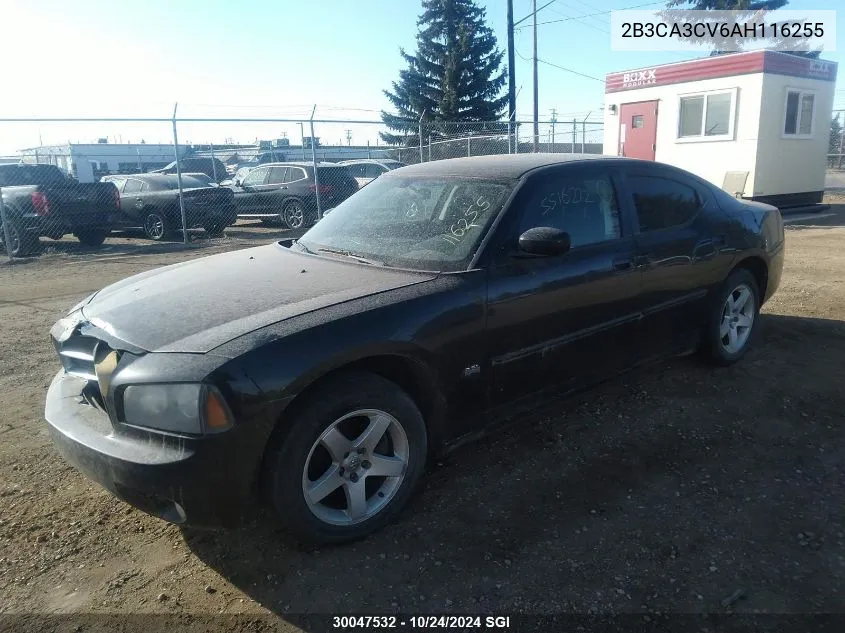 2010 Dodge Charger Sxt VIN: 2B3CA3CV6AH116255 Lot: 30047532