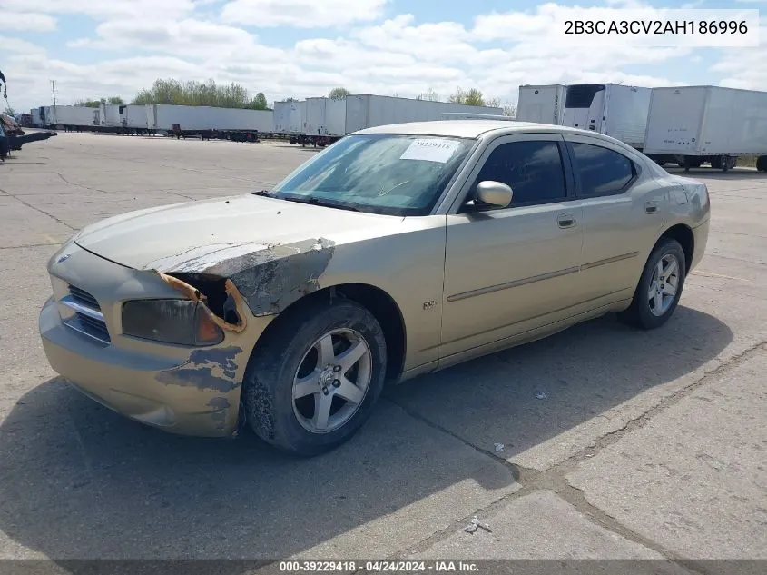 2010 Dodge Charger Sxt VIN: 2B3CA3CV2AH186996 Lot: 39229418