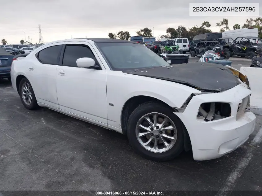 2B3CA3CV2AH257596 2010 Dodge Charger Sxt