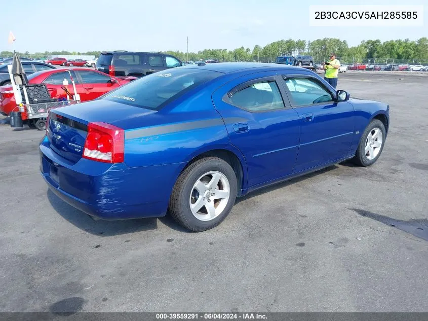 2B3CA3CV5AH285585 2010 Dodge Charger Sxt