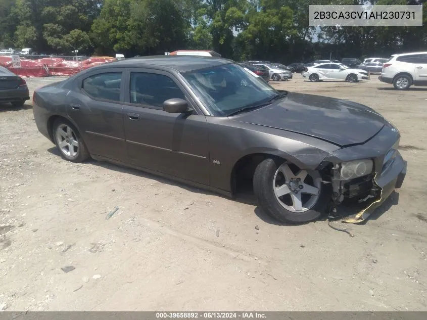 2010 Dodge Charger Sxt VIN: 2B3CA3CV1AH230731 Lot: 39658892