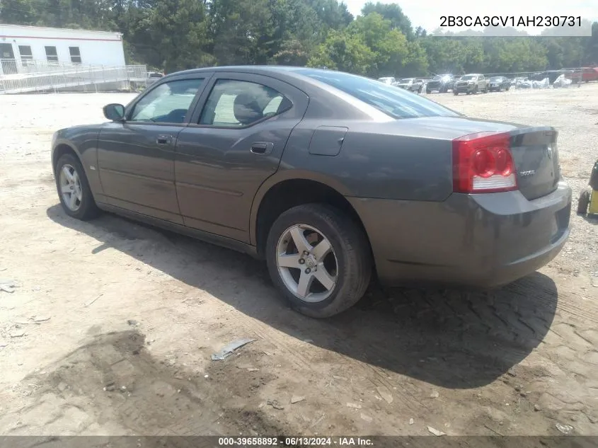 2010 Dodge Charger Sxt VIN: 2B3CA3CV1AH230731 Lot: 39658892