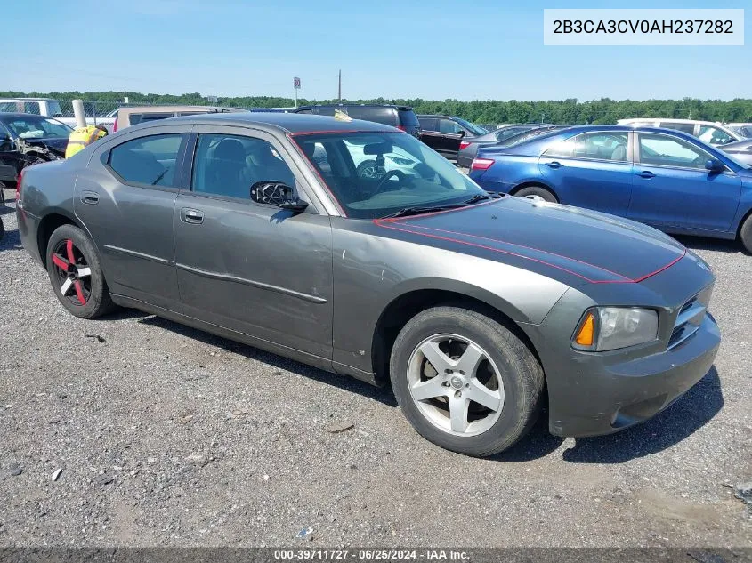 2010 Dodge Charger Sxt VIN: 2B3CA3CV0AH237282 Lot: 39711727