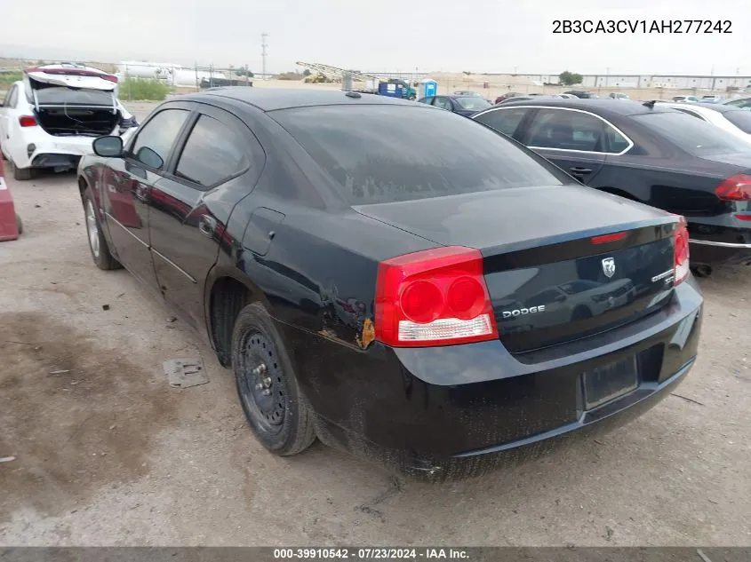 2010 Dodge Charger Sxt VIN: 2B3CA3CV1AH277242 Lot: 39910542