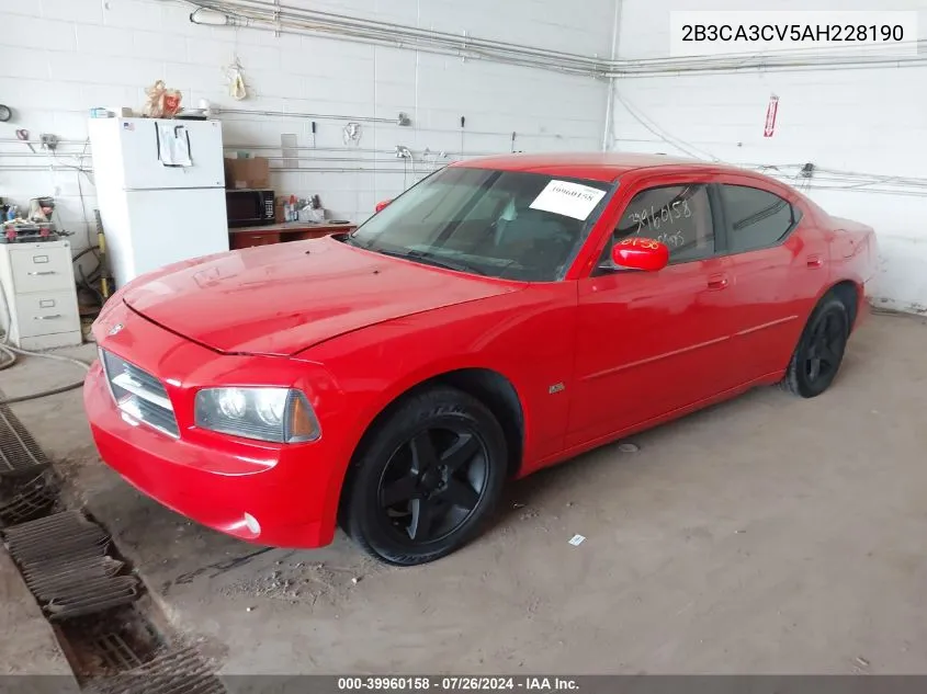 2B3CA3CV5AH228190 2010 Dodge Charger Sxt