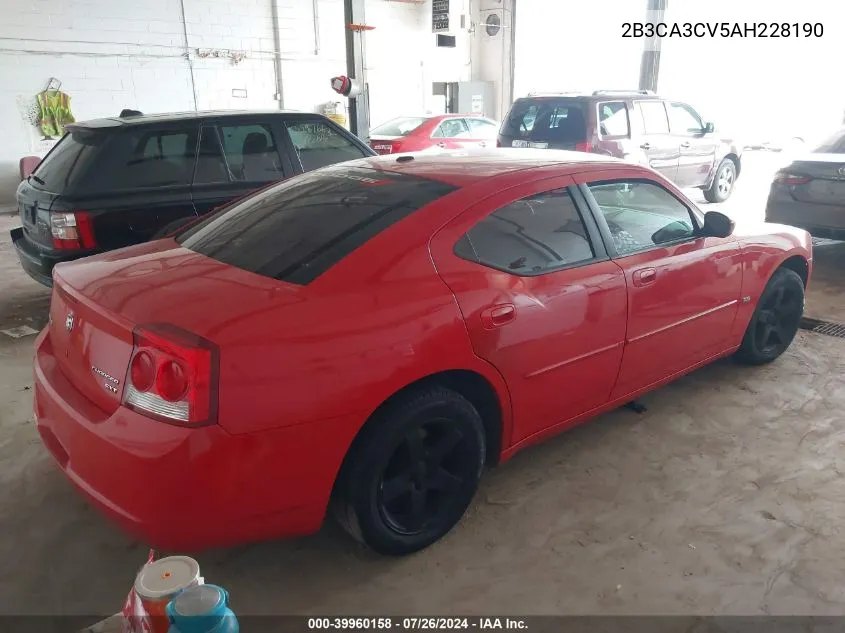 2B3CA3CV5AH228190 2010 Dodge Charger Sxt