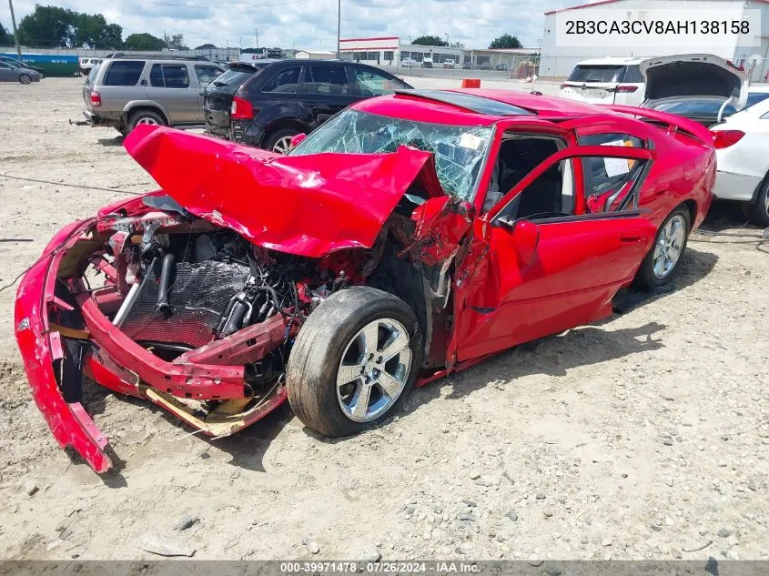 2B3CA3CV8AH138158 2010 Dodge Charger Sxt