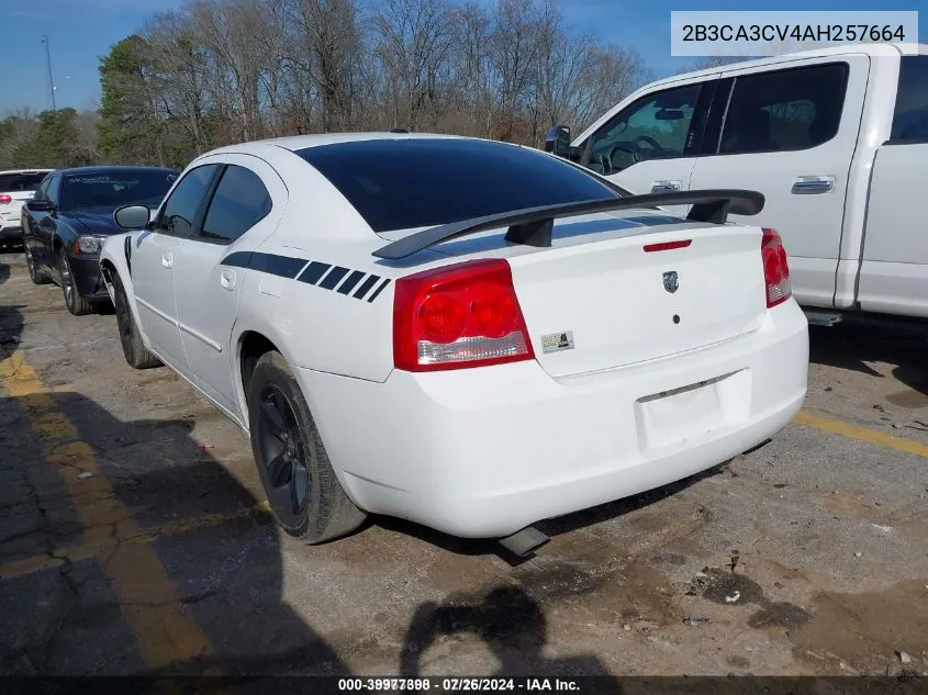 2010 Dodge Charger Sxt VIN: 2B3CA3CV4AH257664 Lot: 39977398