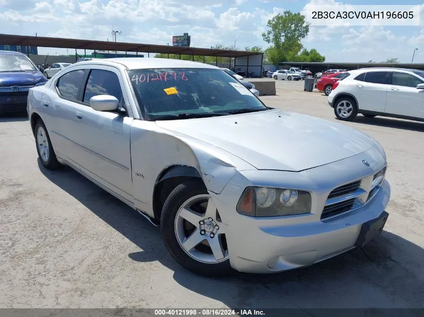 2010 Dodge Charger Sxt VIN: 2B3CA3CV0AH196605 Lot: 40121998