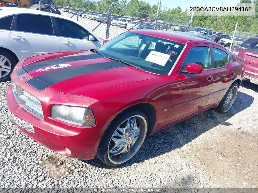 2010 Dodge Charger Sxt VIN: 2B3CA3CV8AH294166 Lot: 40147559