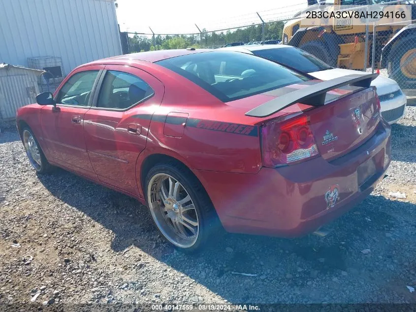 2010 Dodge Charger Sxt VIN: 2B3CA3CV8AH294166 Lot: 40147559