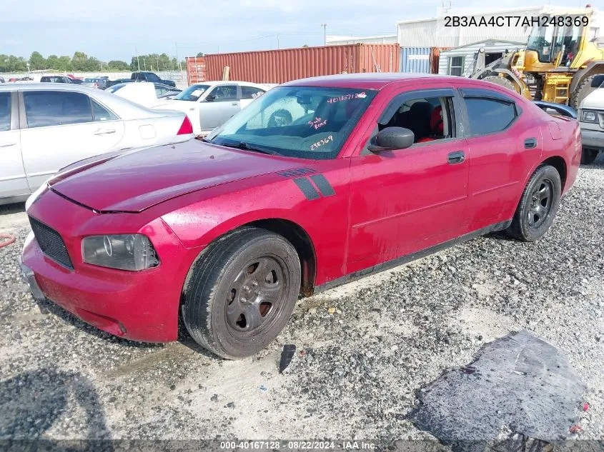 2010 Dodge Charger VIN: 2B3AA4CT7AH248369 Lot: 40167128