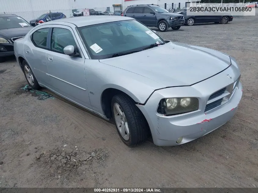 2B3CA3CV6AH106860 2010 Dodge Charger Sxt