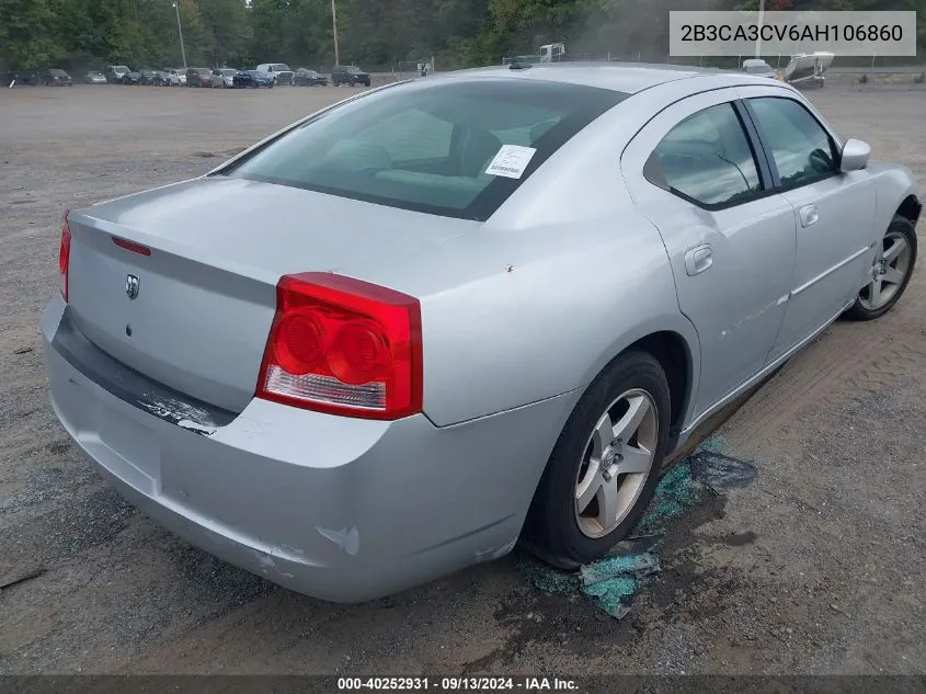 2B3CA3CV6AH106860 2010 Dodge Charger Sxt