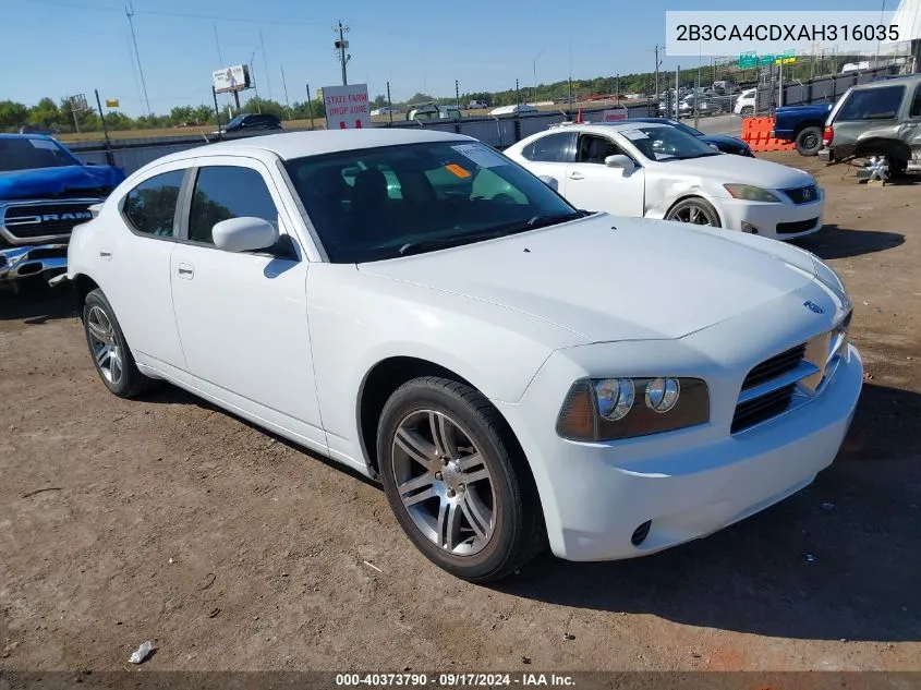 2B3CA4CDXAH316035 2010 Dodge Charger