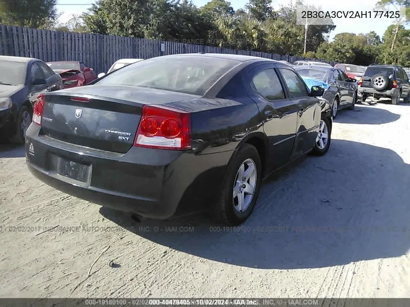 2010 Dodge Charger Sxt VIN: 2B3CA3CV2AH177425 Lot: 40479405