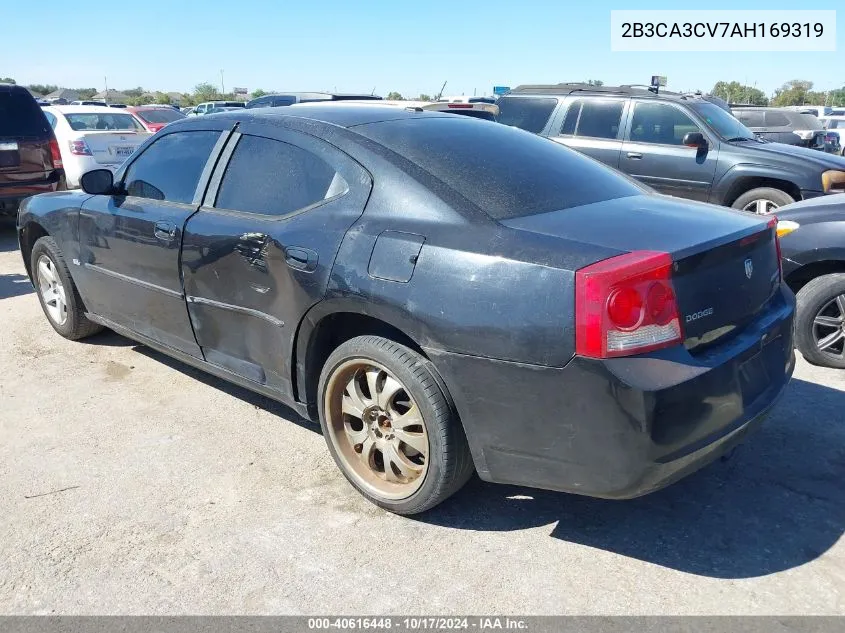 2010 Dodge Charger Sxt VIN: 2B3CA3CV7AH169319 Lot: 40616448