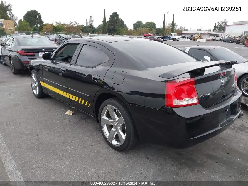 2010 Dodge Charger Rallye VIN: 2B3CA9CV6AH239251 Lot: 40629632