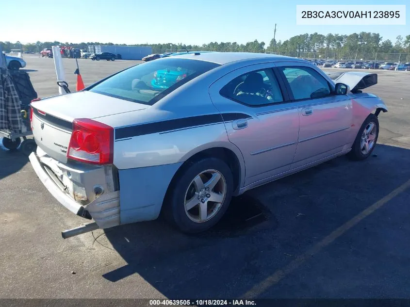 2010 Dodge Charger Sxt VIN: 2B3CA3CV0AH123895 Lot: 40639505