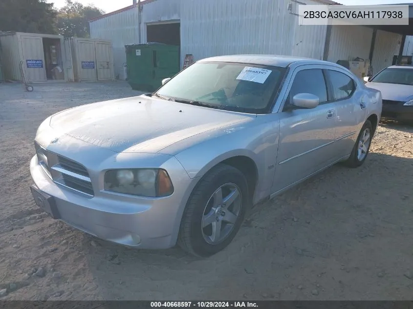 2010 Dodge Charger Sxt VIN: 2B3CA3CV6AH117938 Lot: 40668597