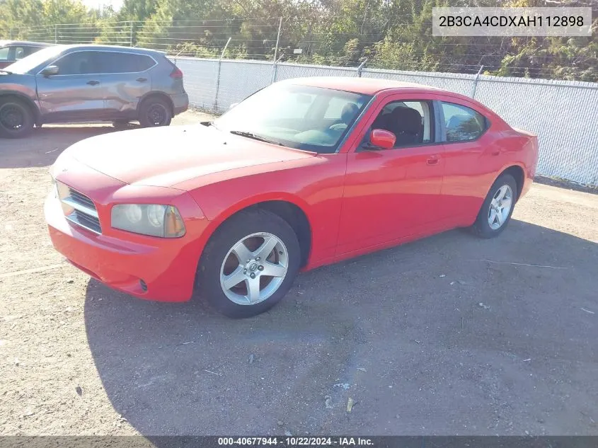 2010 Dodge Charger VIN: 2B3CA4CDXAH112898 Lot: 40677944