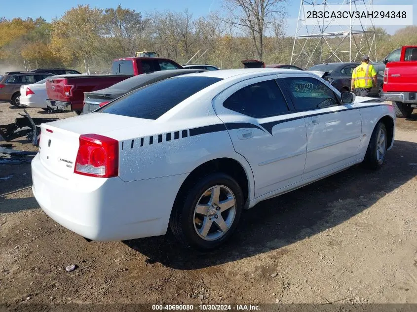 2010 Dodge Charger Sxt VIN: 2B3CA3CV3AH294348 Lot: 40690080