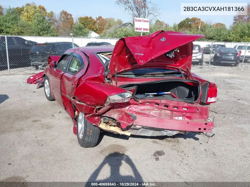 2010 Dodge Charger Sxt VIN: 2B3CA3CVXAH181366 Lot: 40695843