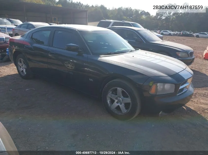 2010 Dodge Charger Sxt VIN: 2B3CA3CV7AH187559 Lot: 40697713