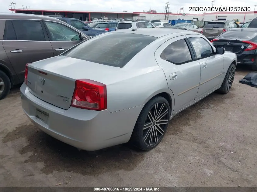 2010 Dodge Charger Sxt VIN: 2B3CA3CV6AH252630 Lot: 40706316