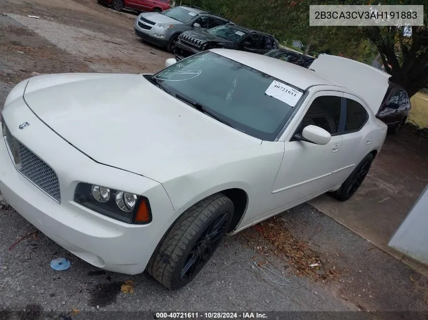 2010 Dodge Charger Sxt VIN: 2B3CA3CV3AH191883 Lot: 40721611